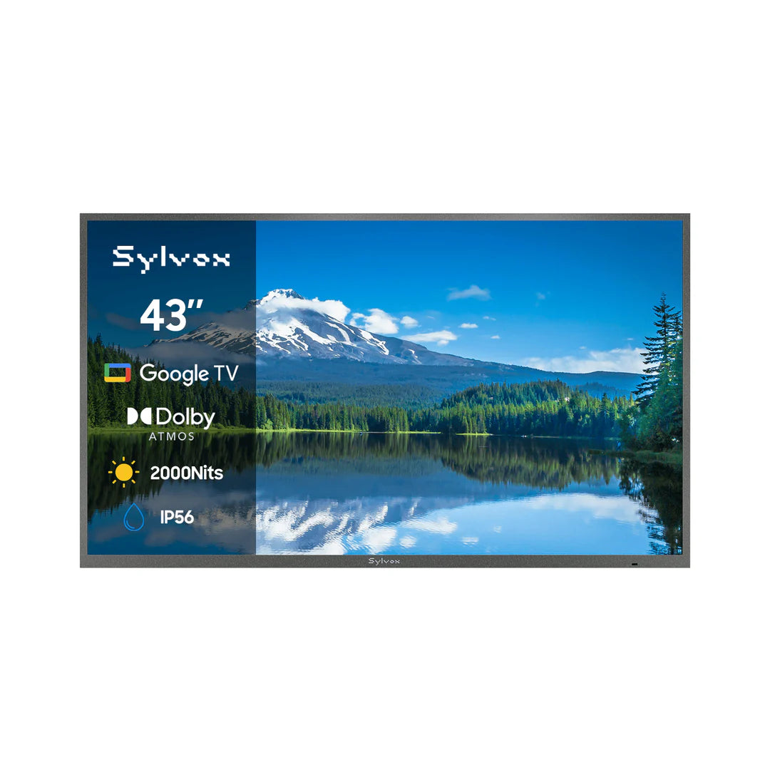 SYLVOX Pool Pro 3.0 Series 2026 Outdoor TV — 4K LED, 2000 Nit, IP56 Waterproof, Google TV, Dolby Atmos