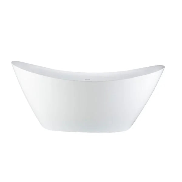 PULSE ShowerSpas 67.7″ Double-Slipper Acrylic Freestanding Soaking Tub — 28.7″ Deep | PT-1051
