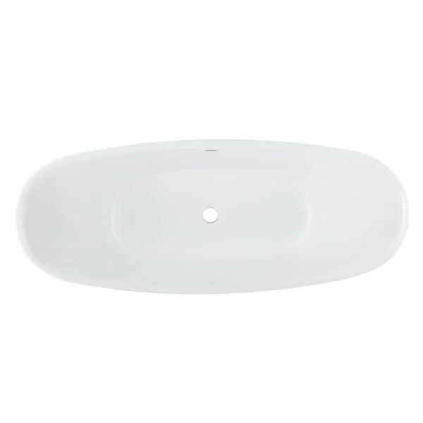 PULSE ShowerSpas 67.7″ Double-Slipper Acrylic Freestanding Soaking Tub — 28.7″ Deep | PT-1051