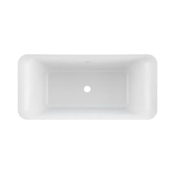 PULSE ShowerSpas 67″ Double-Ended Acrylic Freestanding Soaking Tub with Overflow | PT-1079