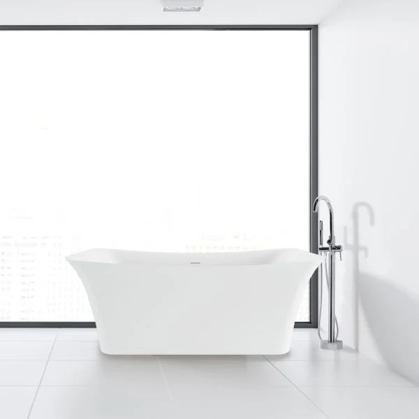 PULSE ShowerSpas 67″ Double-Ended Acrylic Freestanding Soaking Tub with Overflow | PT-1079