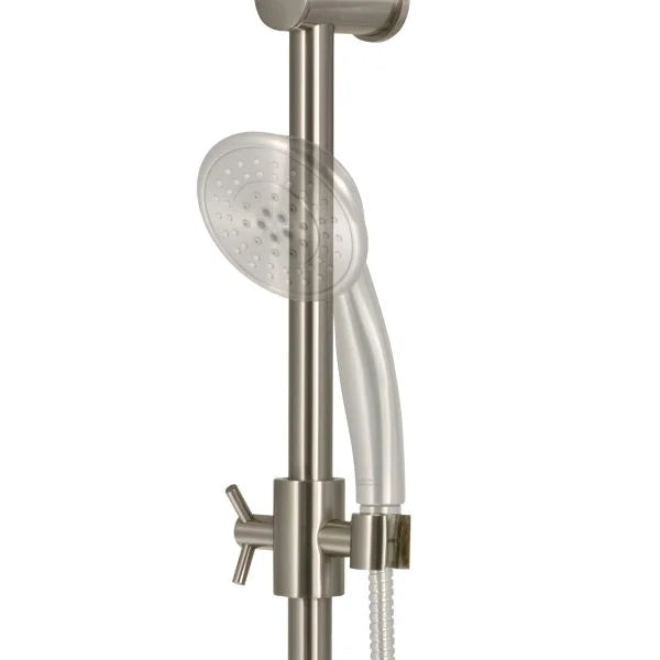 PULSE ShowerSpas Adjustable Slide Bar with Soap Dish — Surface Mount, Universal Fit