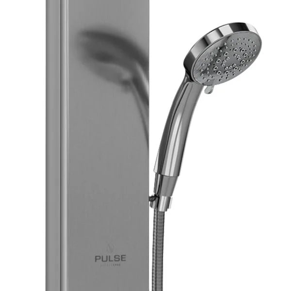 PULSE ShowerSpas Aloha Shower System — Stainless Steel, 8" Rain Showerhead, 2 Body Jets, 5-Function Handshower