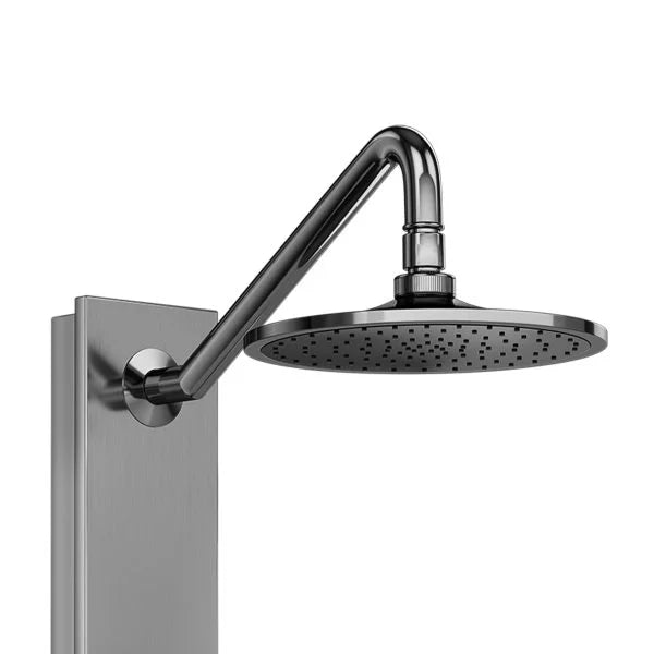 PULSE ShowerSpas Aloha Shower System — Stainless Steel, 8" Rain Showerhead, 2 Body Jets, 5-Function Handshower