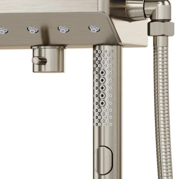 PULSE ShowerSpas AquaPower Shower System — 11" Air-Infusion Rain Showerhead, Magnetic Handshower, 180° Pivoting Arm