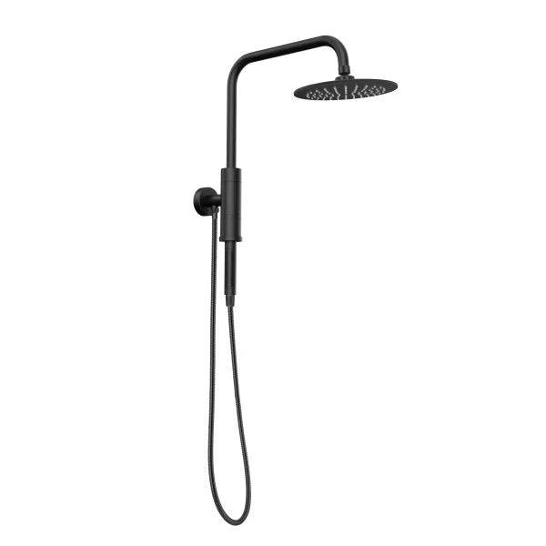 PULSE ShowerSpas Aquarius Shower System — 8" Rain Showerhead + Magnetic Massage Handshower, Pivoting Arm