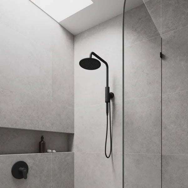 PULSE ShowerSpas Aquarius Shower System — 8" Rain Showerhead + Magnetic Massage Handshower, Pivoting Arm