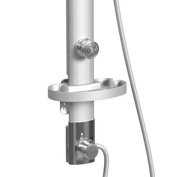 PULSE ShowerSpas Bonzai Shower System — 8" Rain Showerhead, 3 Body Jets, 5-Function Handshower