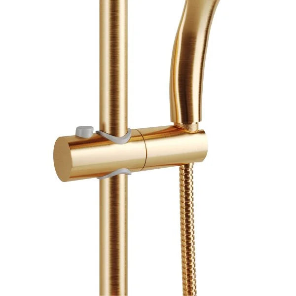 PULSE ShowerSpas Kauai Shower System — 8" Rain Showerhead + 5-Function Handshower, Drill-Less Install