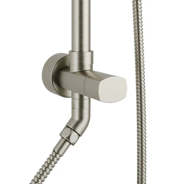 PULSE ShowerSpas Kauai Shower System — 8" Rain Showerhead + 5-Function Handshower, Drill-Less Install
