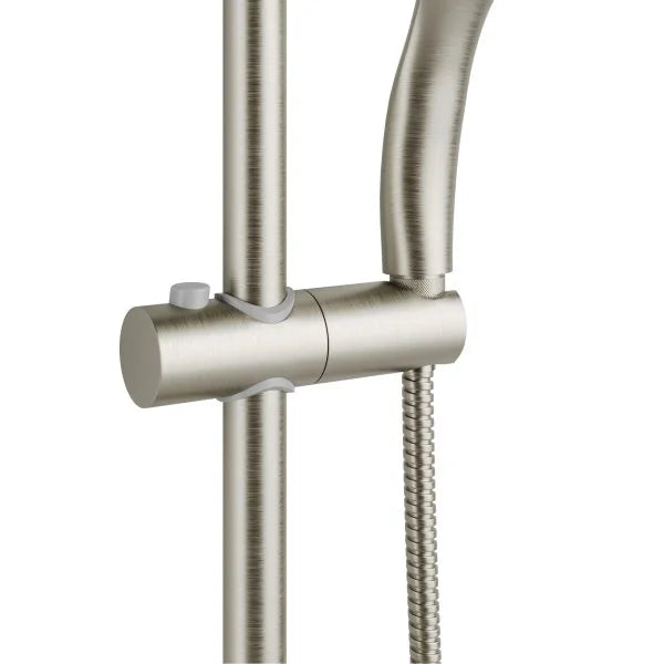 PULSE ShowerSpas Kauai Shower System — 8" Rain Showerhead + 5-Function Handshower, Drill-Less Install