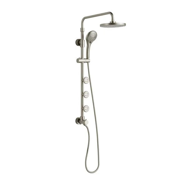 PULSE ShowerSpas Lanikai Shower System — 8" Rain Showerhead, 3 PowerSpray™ Body Jets, 5-Function Handshower