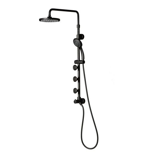 PULSE ShowerSpas Lanikai Shower System — 8" Rain Showerhead, 3 PowerSpray™ Body Jets, 5-Function Handshower