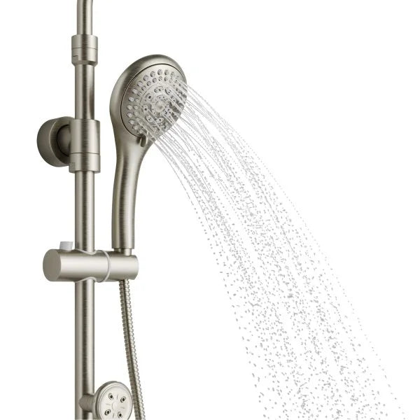 PULSE ShowerSpas Lanikai Shower System — 8" Rain Showerhead, 3 PowerSpray™ Body Jets, 5-Function Handshower