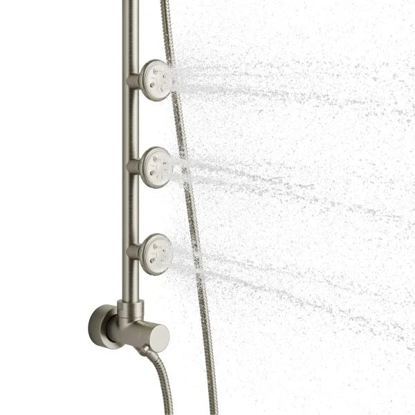 PULSE ShowerSpas Lanikai Shower System — 8" Rain Showerhead, 3 PowerSpray™ Body Jets, 5-Function Handshower