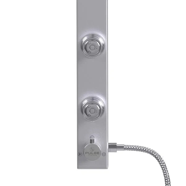 PULSE ShowerSpas Splash Shower System — 8" Square Rain Showerhead, 2 Body Jets, Massage Handshower