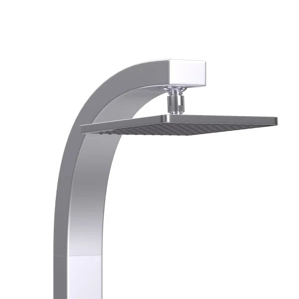 PULSE ShowerSpas Splash Shower System — 8" Square Rain Showerhead, 2 Body Jets, Massage Handshower