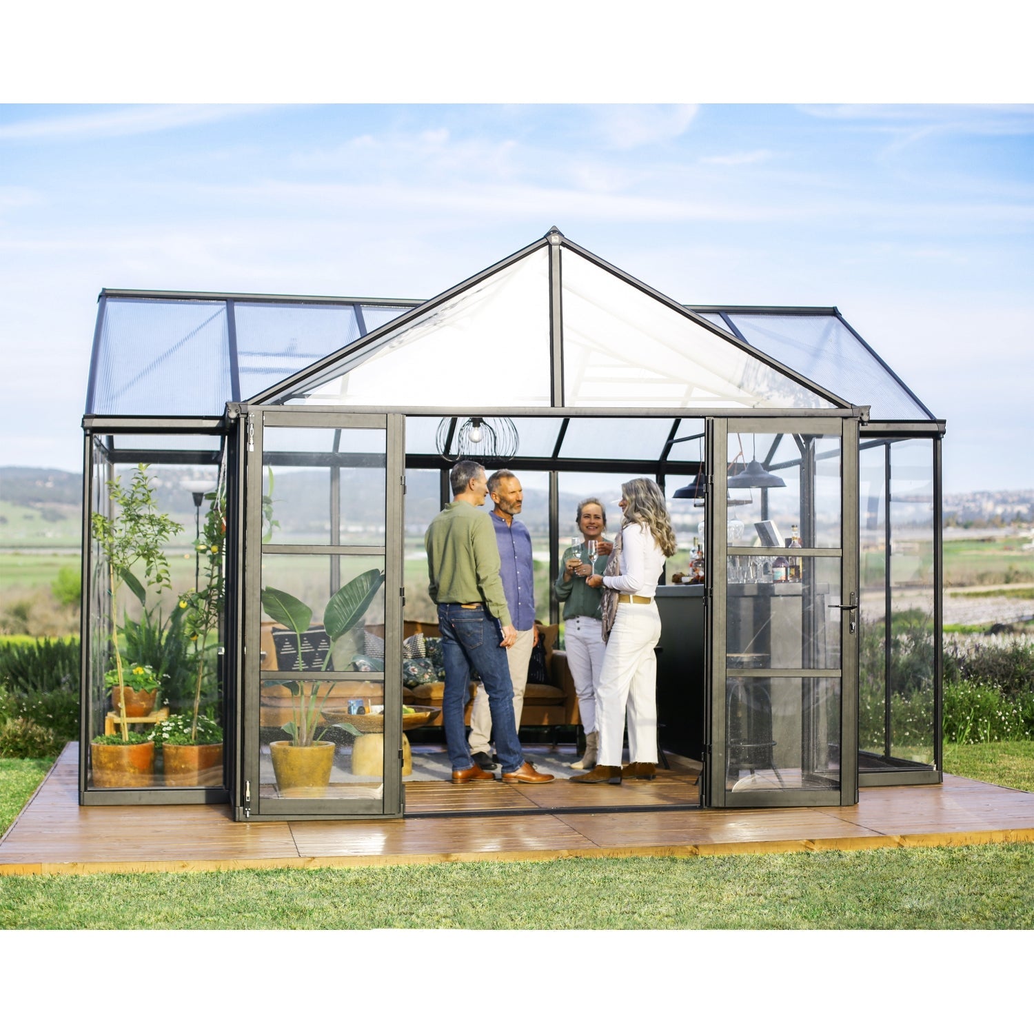 Palram - Canopia | 12x15 Ft Triomphe Chalet Greenhouse