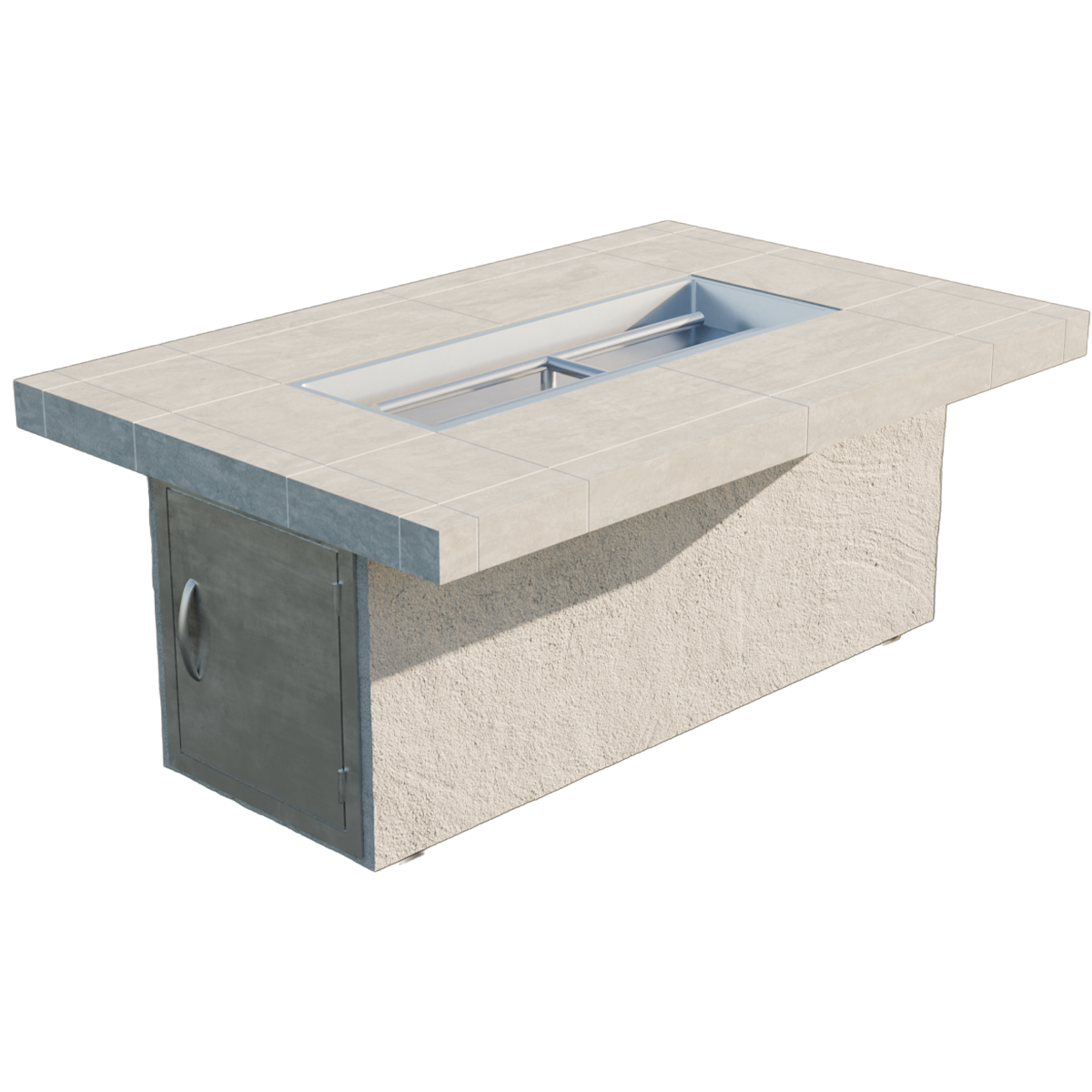 Cal Flame - Phoenix Modern Outdoor Gas Fire Pit - FPT-RT501M | AQVINA World - Aqvina LLC