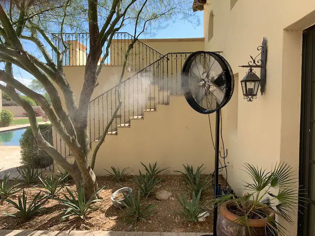 Aeromist - Oscillating Pedestal Misting Fan Kits Aeromist