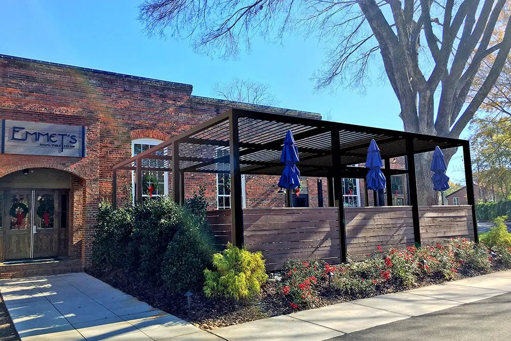 Sundance All Season Pergola – Motorized Louvered Roof System, Aluminum Outdoor Patio Cover Sundance Outdoor Living