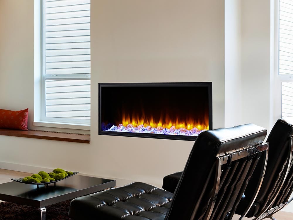 SimpliFire 43-in Scion Linear Built-In Electric Fireplace