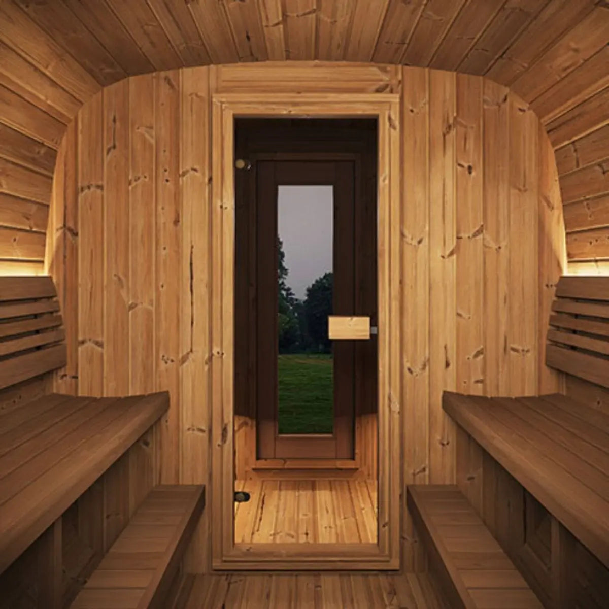 SaunaLife Cube-Series Model CL12GCPCP Outdoor Sauna |AQVINA World - Aqvina LLC