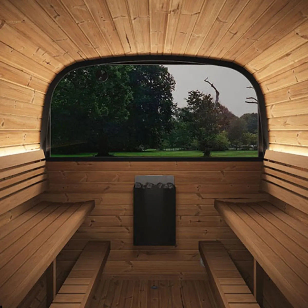 SaunaLife Cube-Series Model CL12GCPCP Outdoor Sauna |AQVINA World - Aqvina LLC