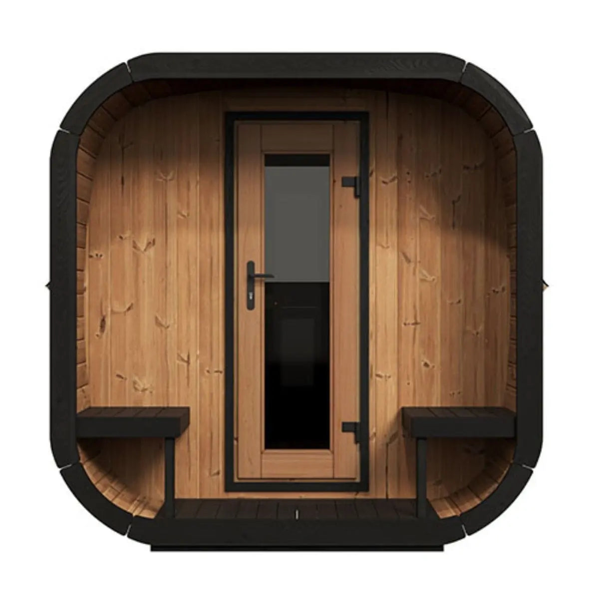 SaunaLife Cube-Series Model CL12GCPCP Outdoor Sauna |AQVINA World - Aqvina LLC