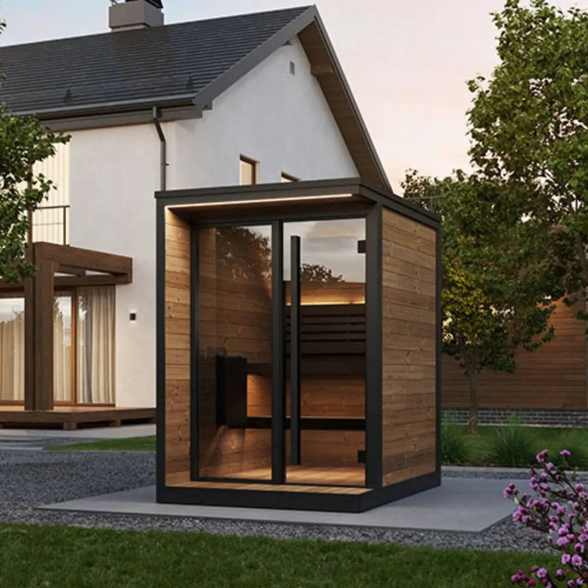 SaunaLife GL4 Outdoor Sauna Kit | AQVINA World - Aqvina LLC
