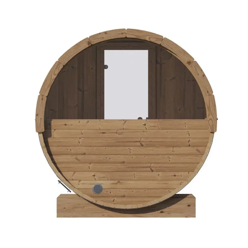 SaunaLife 3-Person Outdoor Sauna Barrel w/ Window - MODEL E6W | AQVINA World - Aqvina LLC