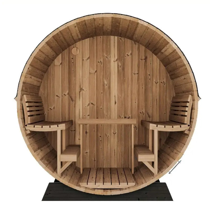 SaunaLife Model EE8G 6-Person Outdoor Barrel Sauna | AQVINA World - Aqvina LLC