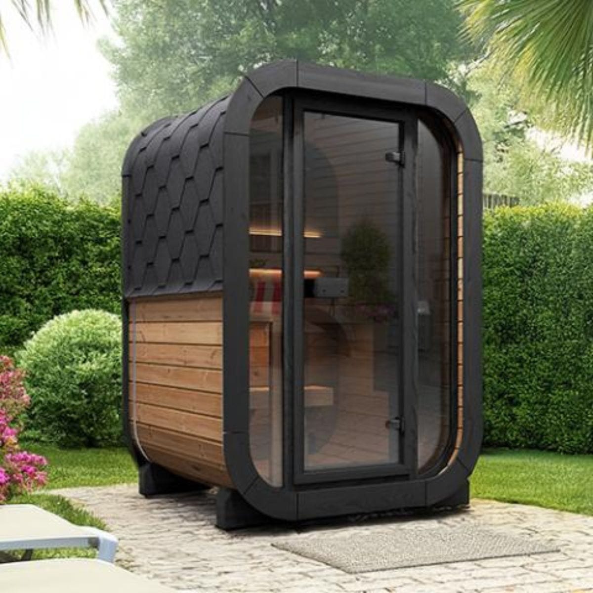 SaunaLife Cube-Series Model CL3G Outdoor Sauna | AQVINA World - Aqvina LLC