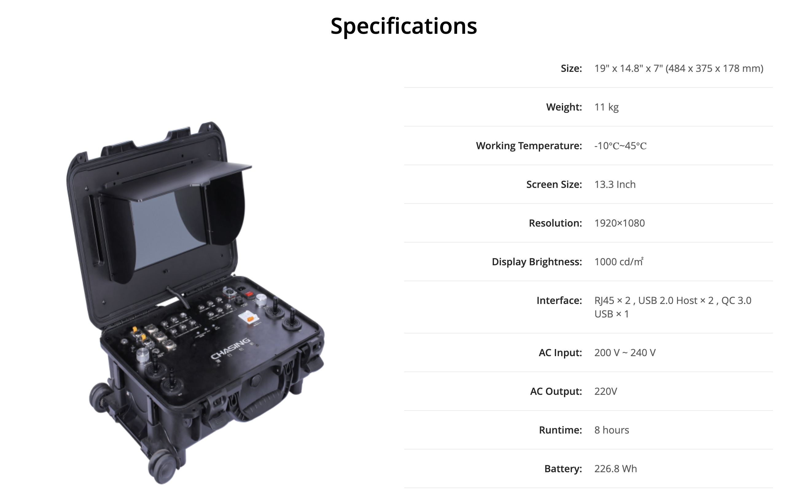 Control Console for Chasing M2 Pro Underwater Drone (replaced by remote control)