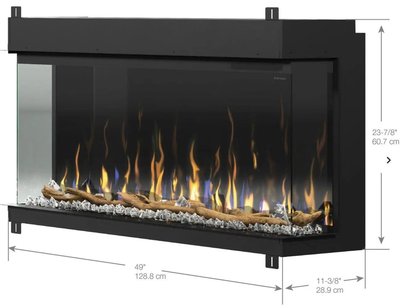 Dimplex Ignite XL Bold 50" Linear Built In | 3 Sided Electric Fireplace | XLF5017-XD