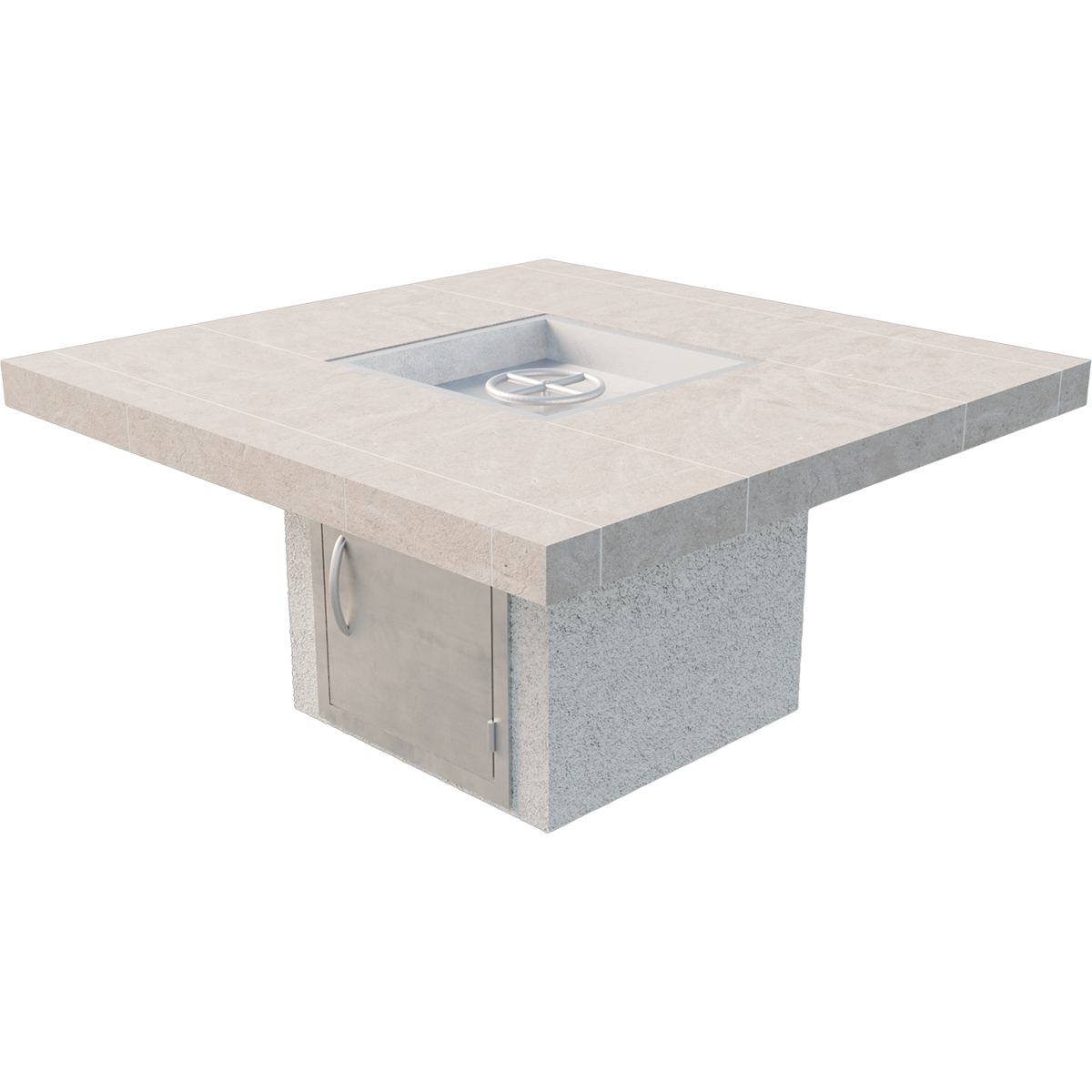 Cal Flame - Sedona Modern Outdoor Gas Fire Pit - FPT-S301M | AQVINA World - Aqvina LLC