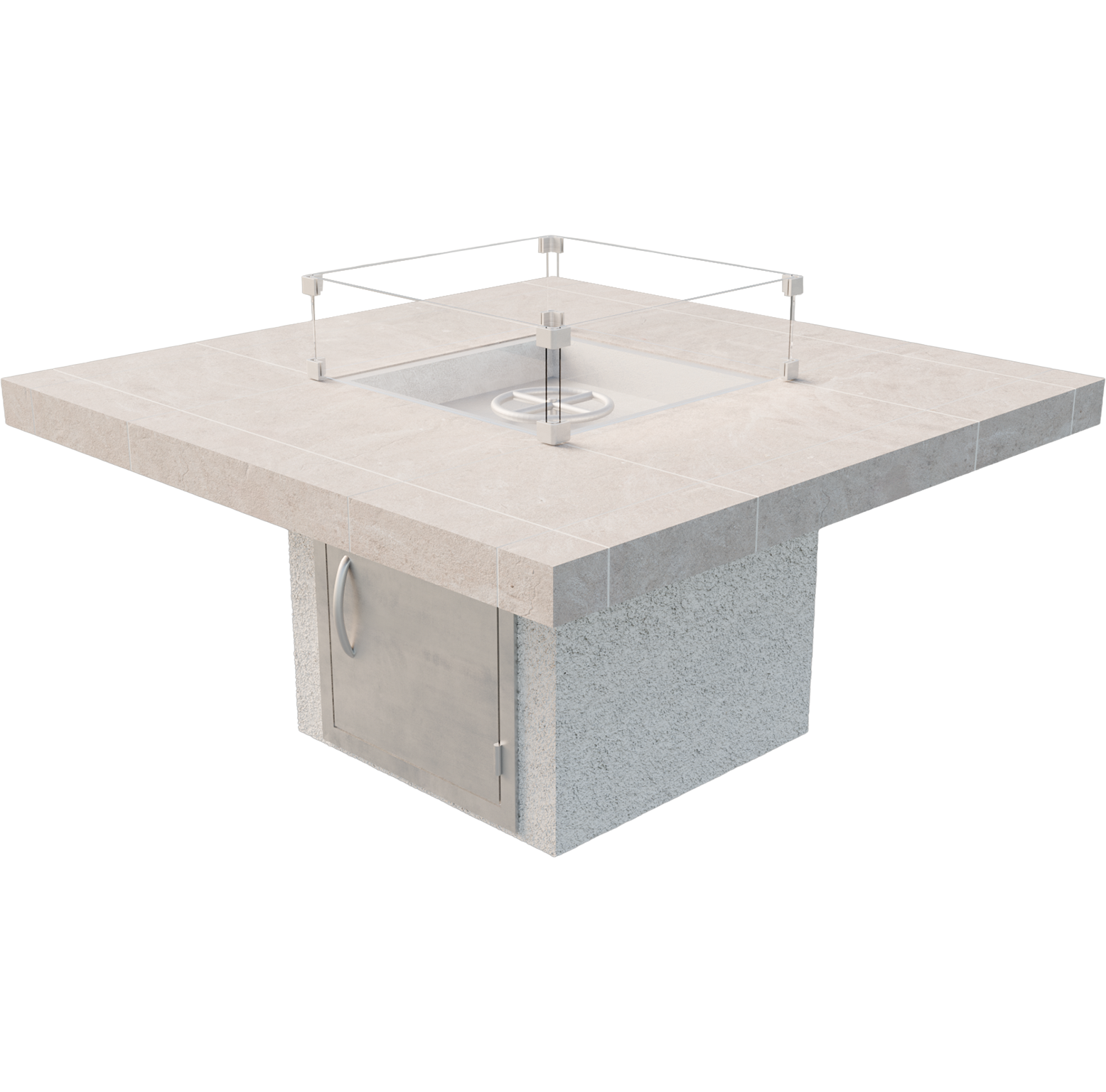 Cal Flame - Sedona Modern Outdoor Gas Fire Pit - FPT-S301M | AQVINA World - Aqvina LLC