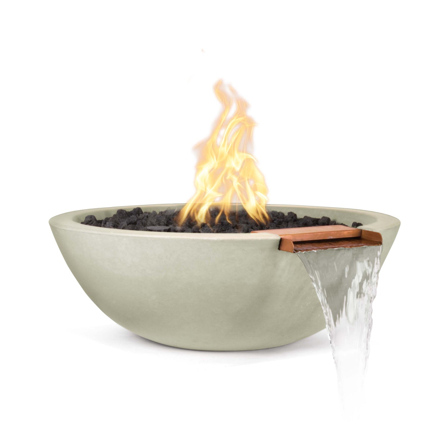 The Outdoor Plus Sedona Fire & Water Bowl - GFRC Concrete - 27"