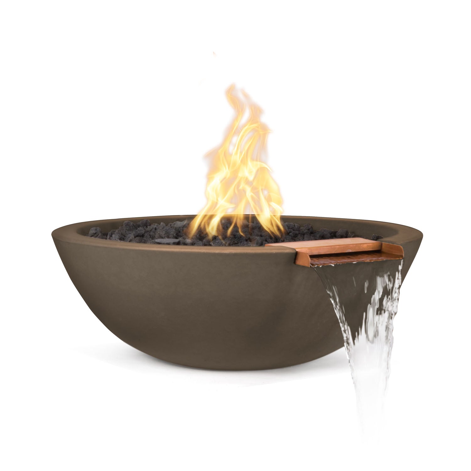 The Outdoor Plus Sedona Fire & Water Bowl - GFRC Concrete - 27"