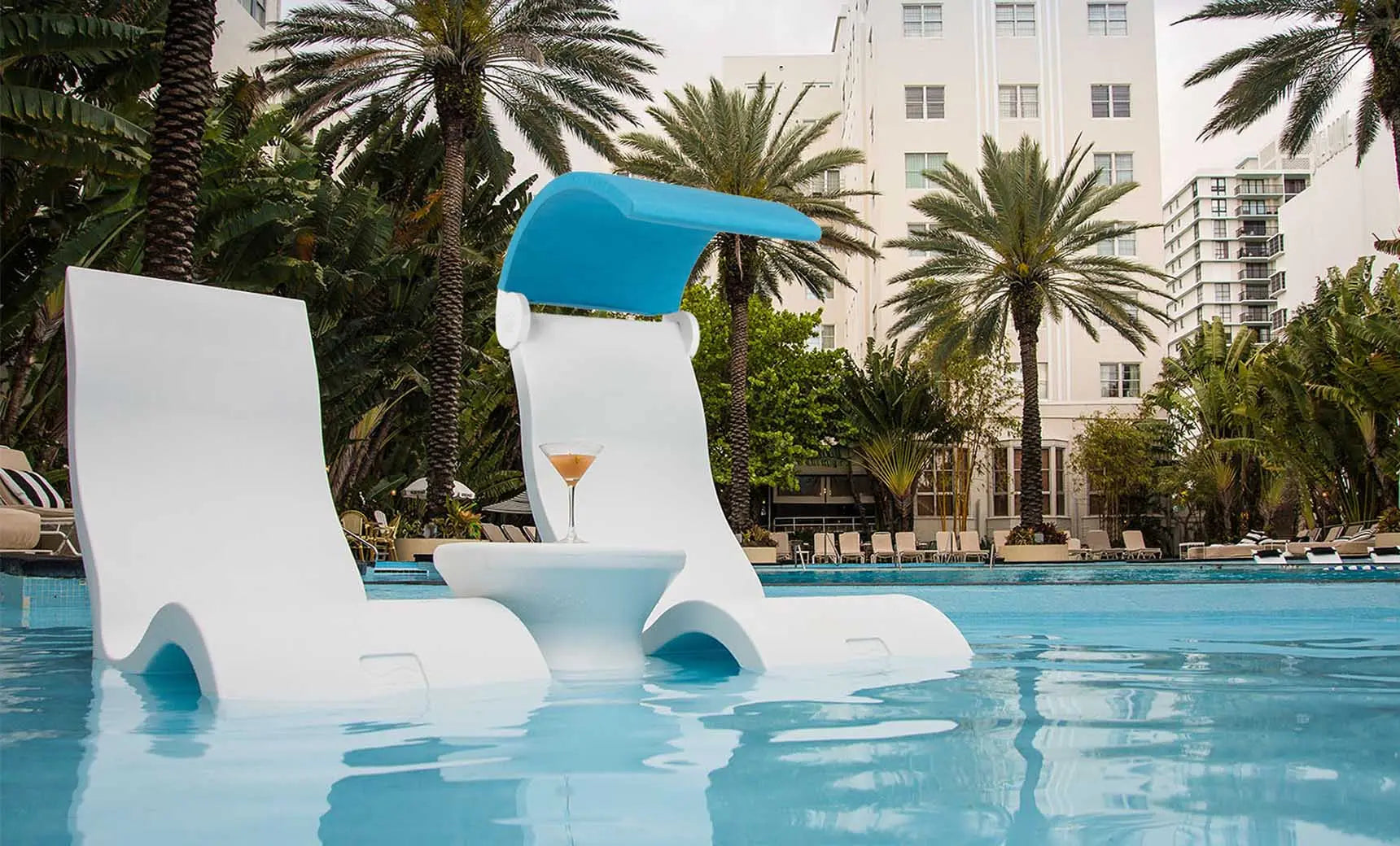 Signature Chair's sleek modern office chair with black leather seat and adjustable armrests.