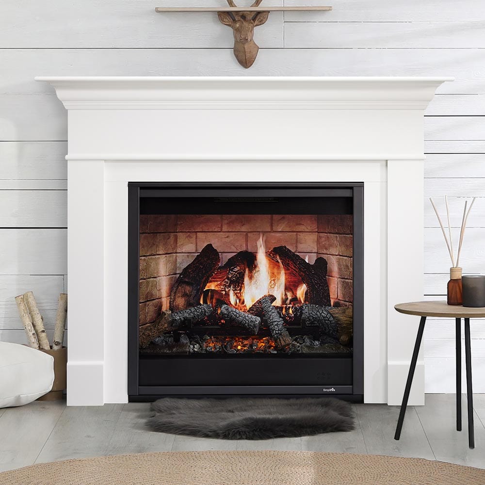 SimpliFire Inception 36" Electric Fireplace with Folio Decorative Front