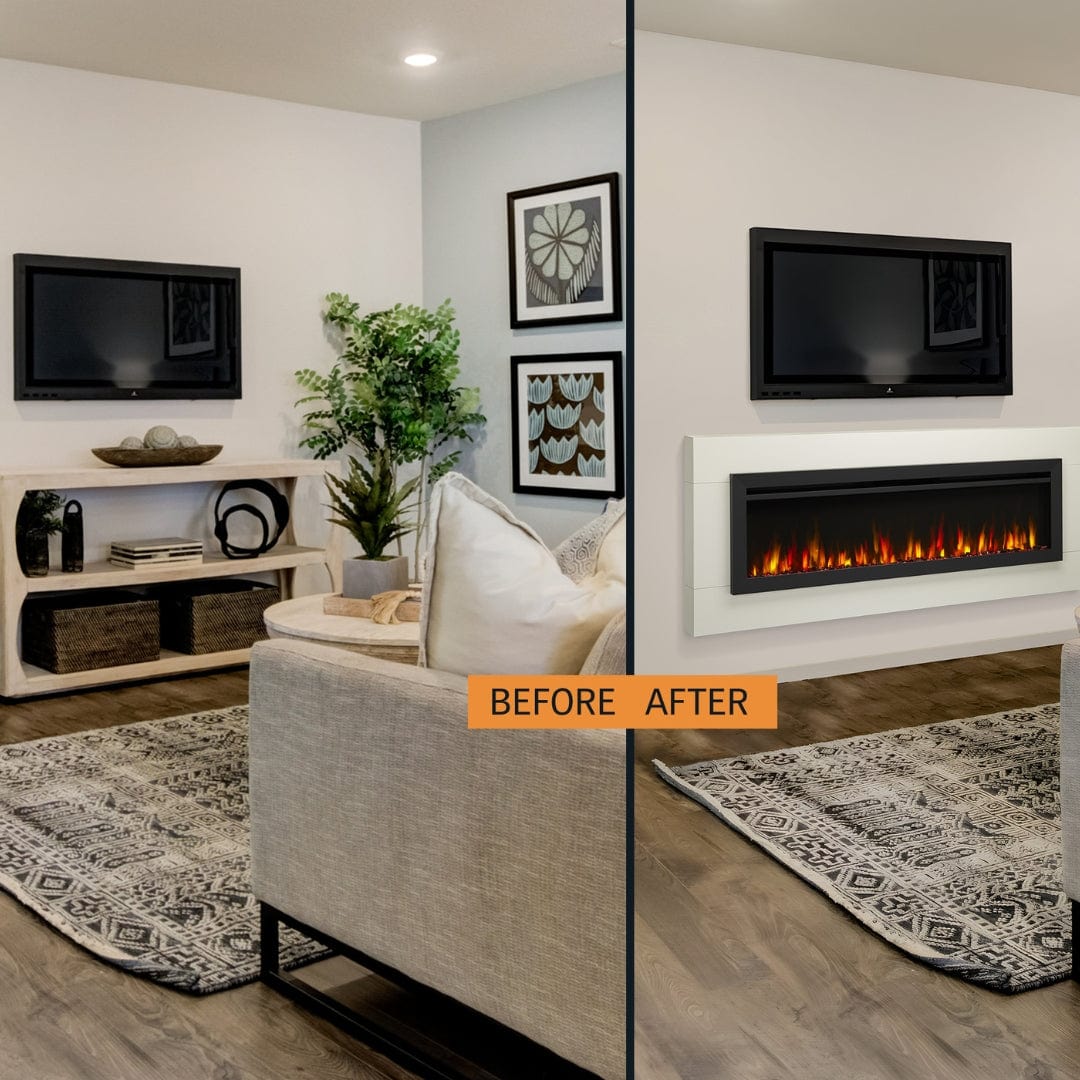 SimpliFire 40-in Allusion Slim Linear Electric Fireplace