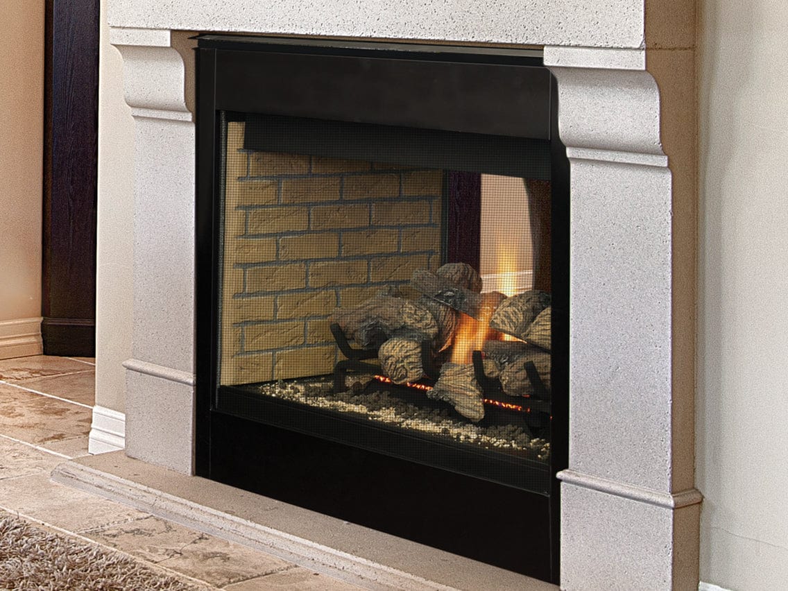 Superior 40-Inch BRT40ST Traditional B-Vent Double-Sided Gas Fireplace