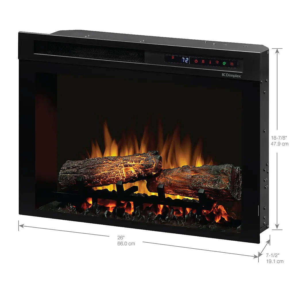 Dimplex Nova XHD Plug-In 26" Electric Firebox with Logs - Realogs | XHD26L