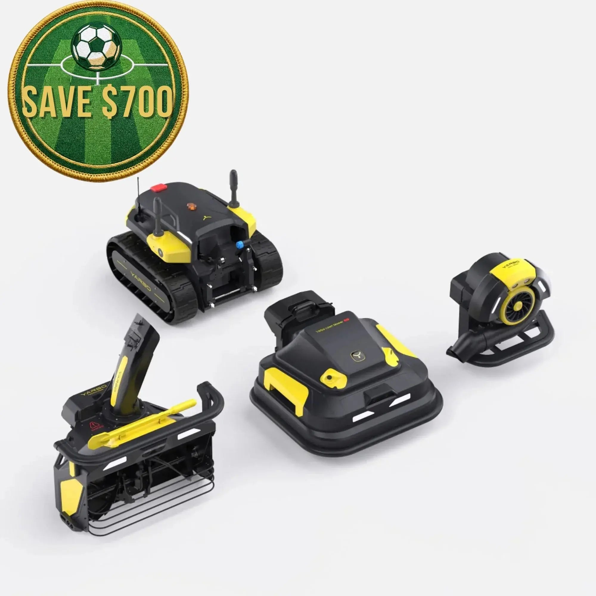 Yarbo - 4-in-1 Yard Robot | Core, Lawn Mower PRO, Snow & Leaf Blower | BUNDLE-4IN1-PRO