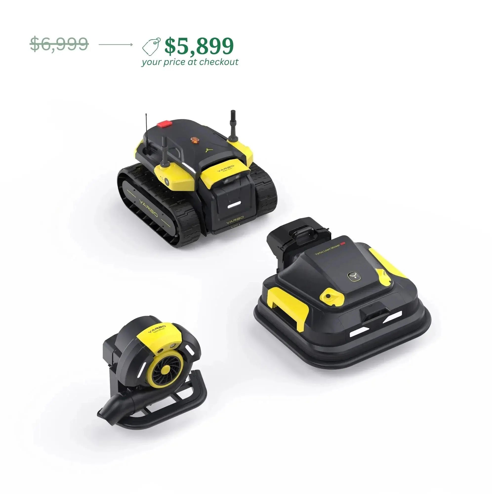 Yarbo Lawn Mower PRO + Leaf Blower Robot | 2-Module Autonomous System
