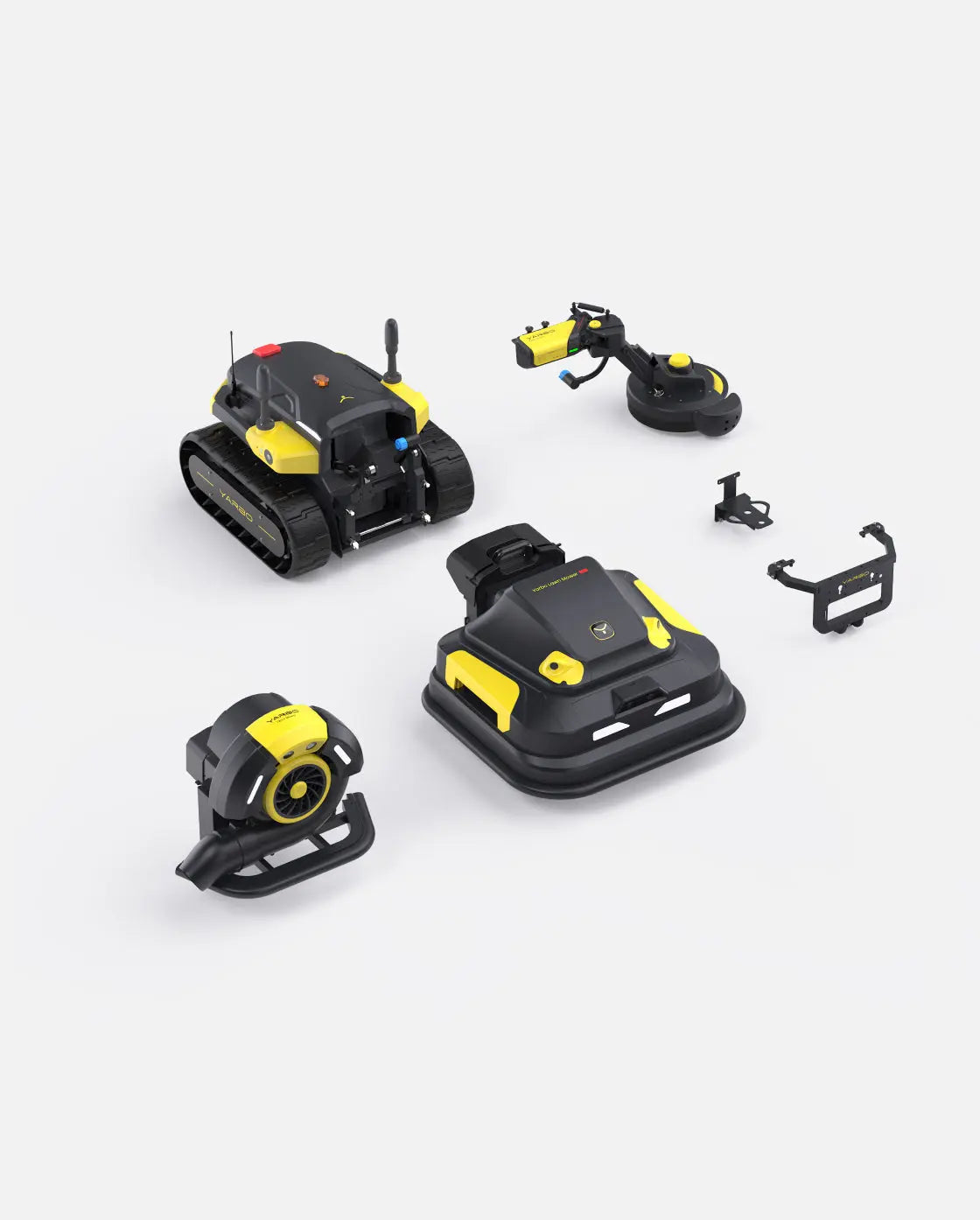 Yarbo Y Series Lawn Mower Pro Blower and Trimmer Package heavy-duty 3-module autonomous yard robot