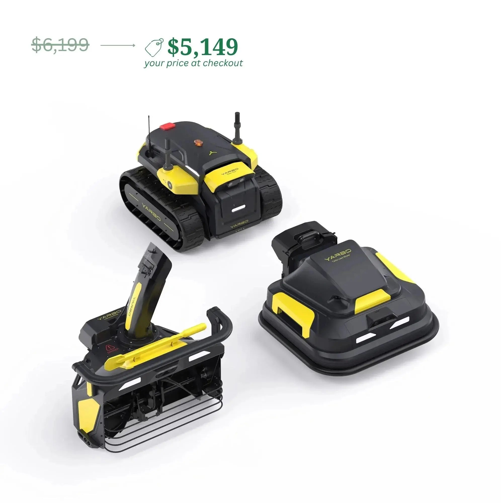 Yarbo Snow Blower + Lawn Mower Robot | 2-Module All-Season System