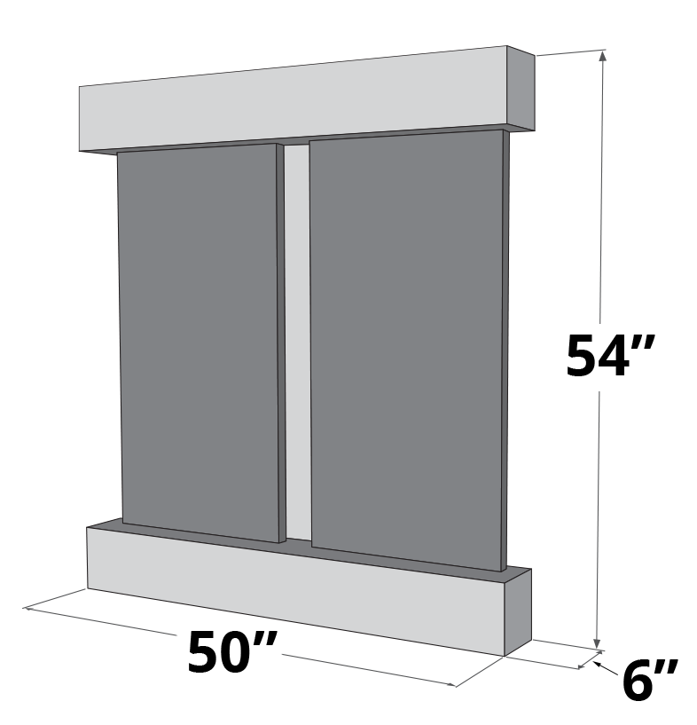 Adagio Aspen Falls - Indoor Wall Fountain AWF-AFS3740