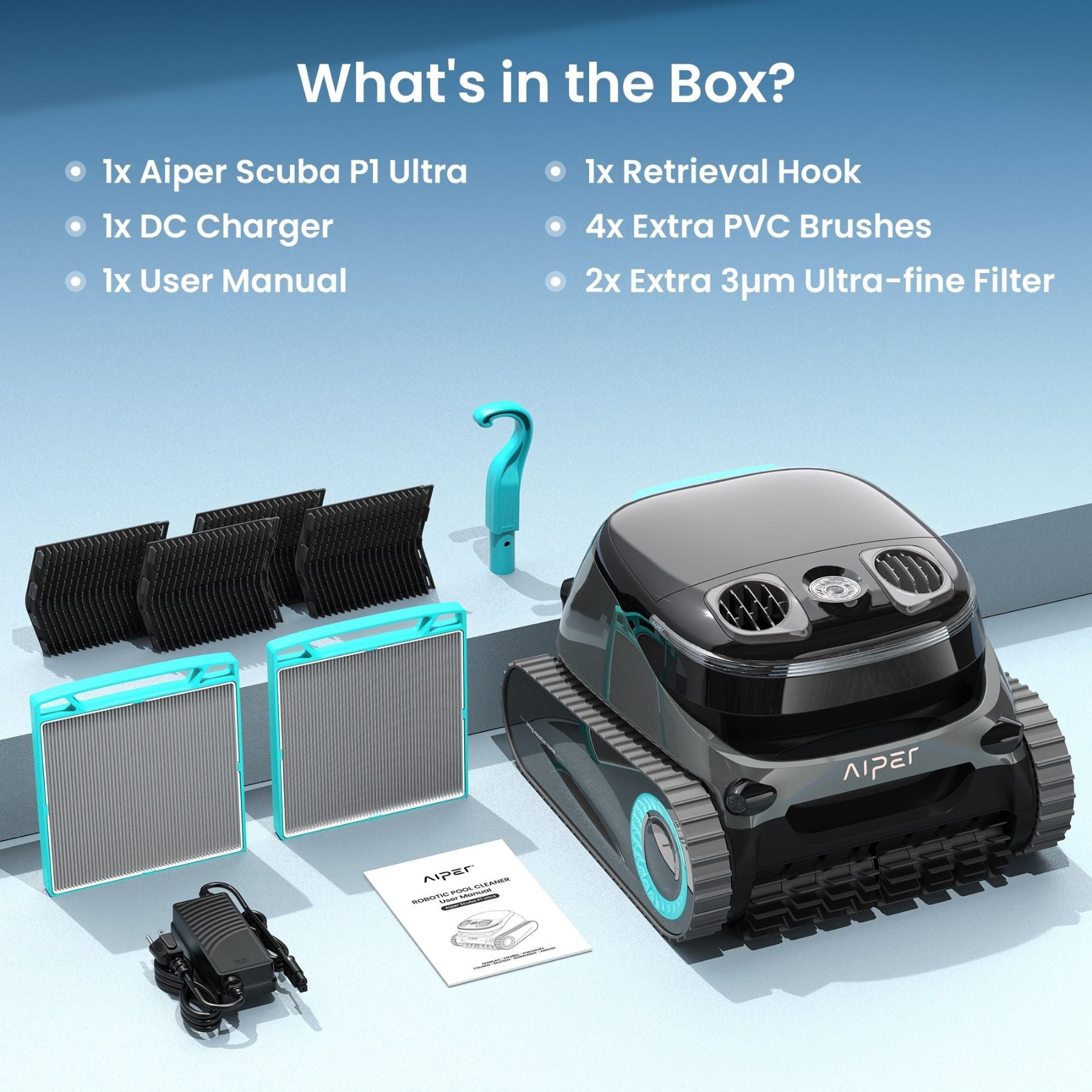 Aiper Scuba P1 Ultra — Cordless Robotic Pool Cleaner | AQVINA World